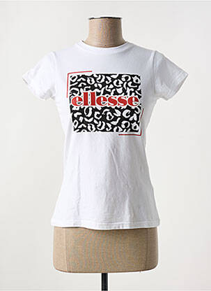 T-marškinys floqué serigrafija trumpas rankovės baltas ELLESSE moteris