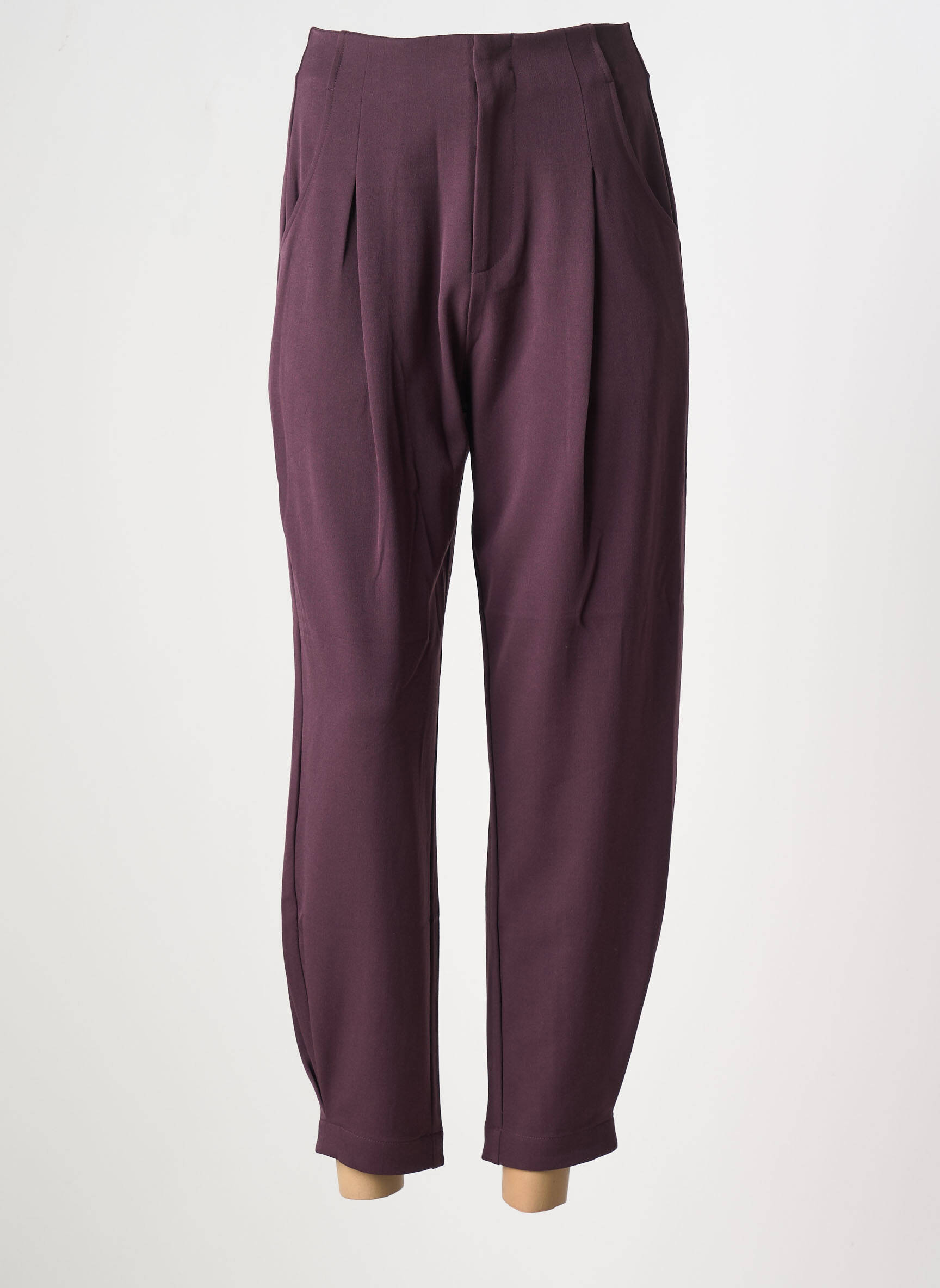 7/8 kelnės užtrauktukas po atvartu su kabliu violetinis DESIGUAL moteris