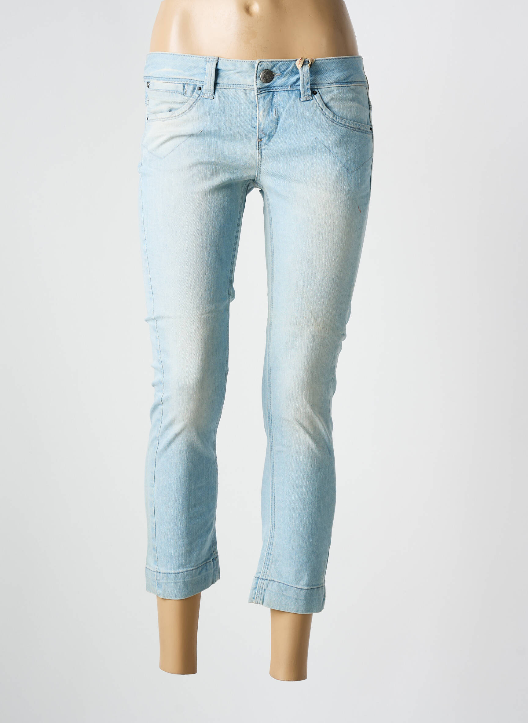 Pusilgių kelnių kišenės mėlyna VERO MODA moteris