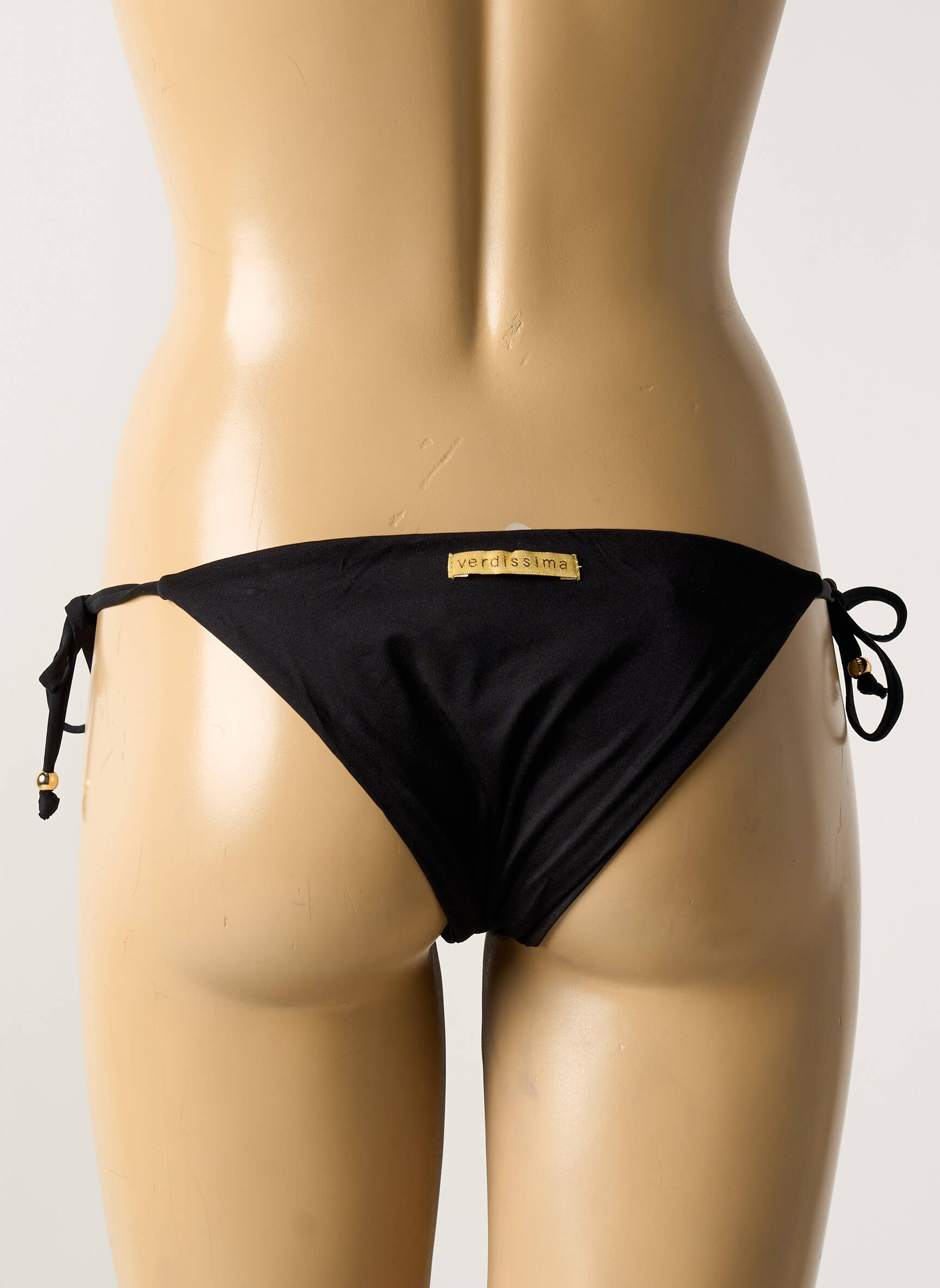 Maudymosi kelnaitės satino efektas bikini juodas VERDISSIMA moteris