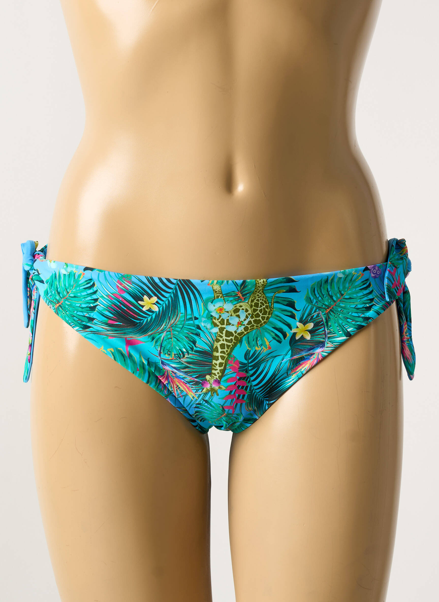 Maudymosi kelnaitės fantazijos raštas bikini mėlyna VERDISSIMA moteris