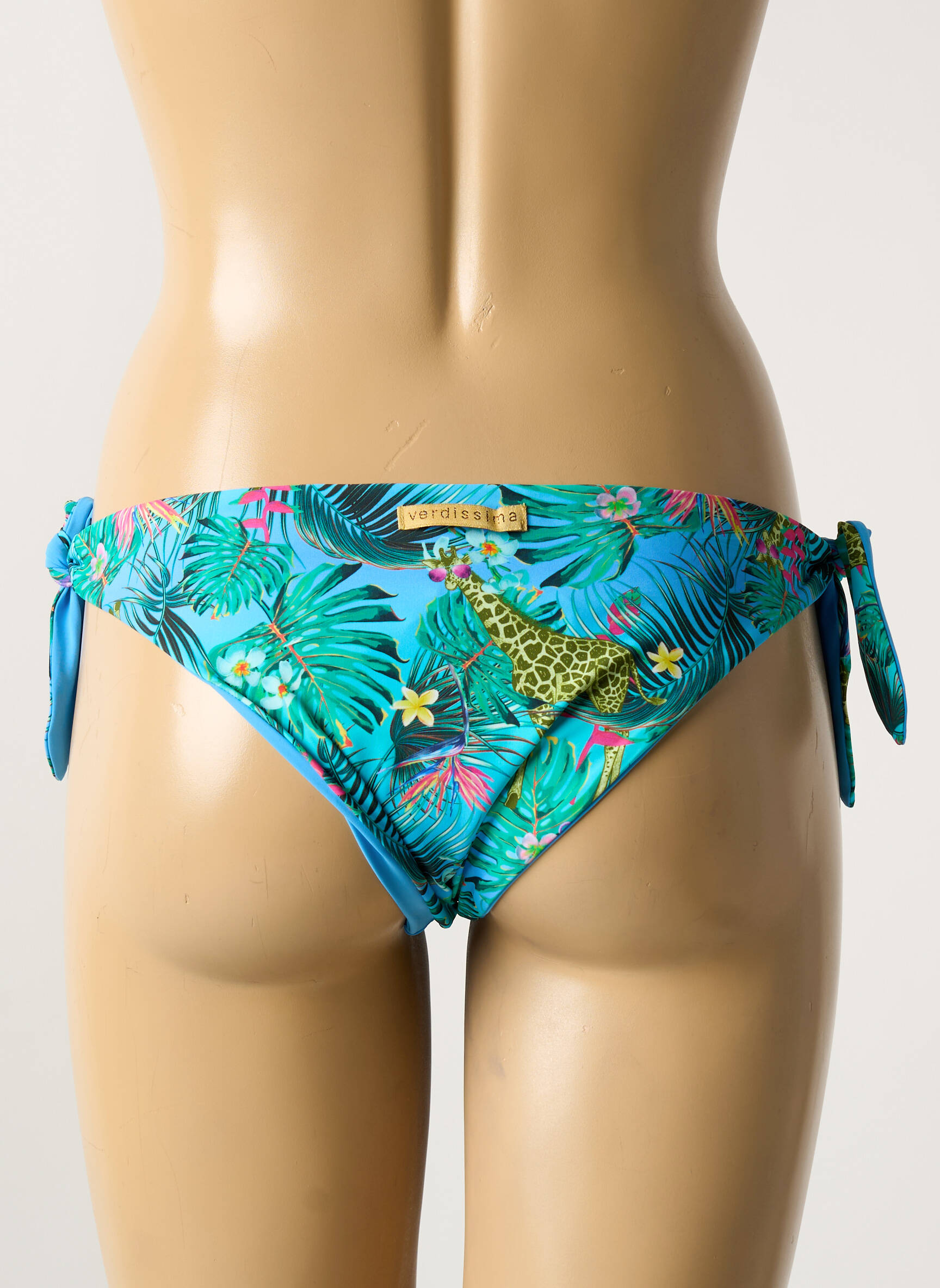 Maudymosi kelnaitės fantazijos raštas bikini mėlyna VERDISSIMA moteris