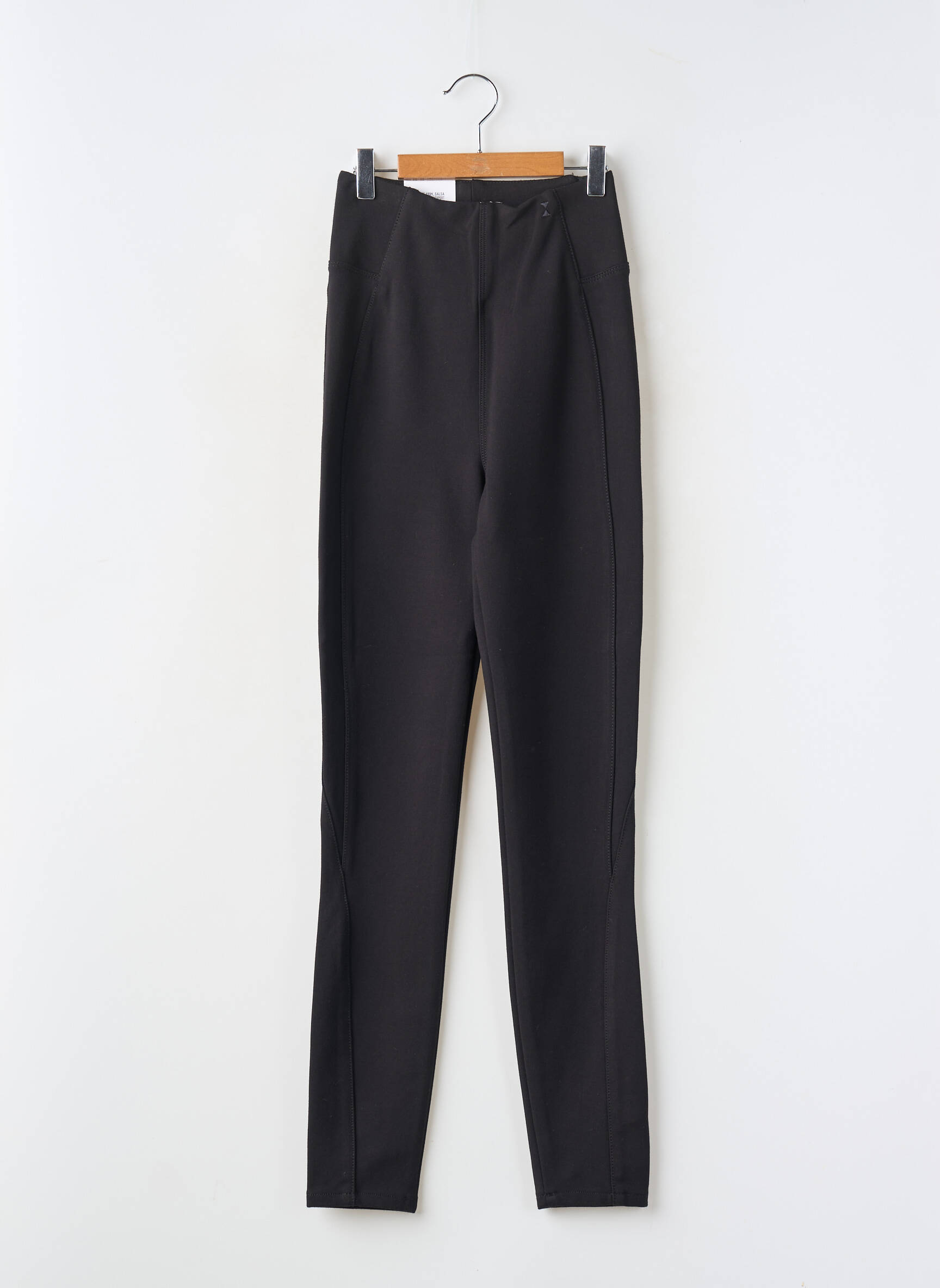 Jegging jersey audinys aukšta talija juodas SALSA moteris