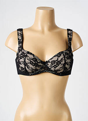 Liemenėlė nėrinių audimas pilnas palaikantis liemenėlės viršus juodas LINGERIE STORY moteris