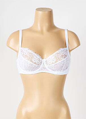 Liemenėlė lengva ir skaidri pilnas palaikantis liemenėlės viršus baltas LINGERIE STORY moteris