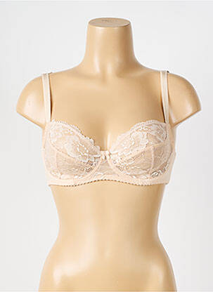 Liemenėlė lengva ir skaidri pilnas palaikantis liemenėlės viršus kremas LINGERIE STORY moteris