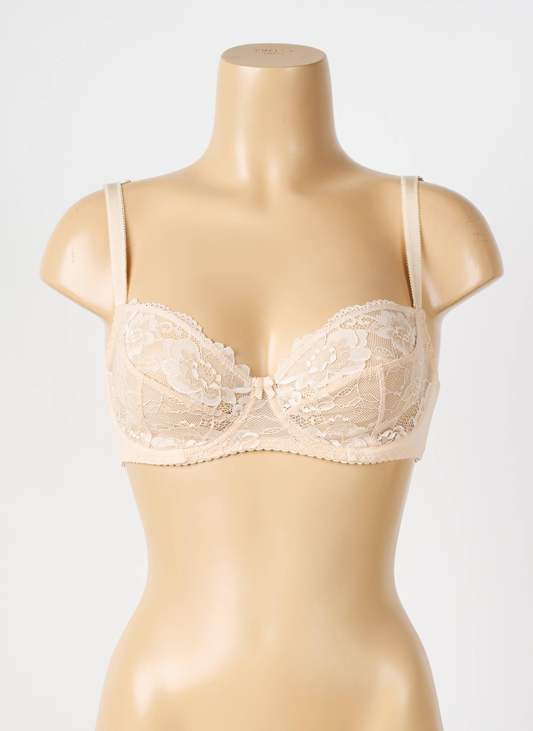 Liemenėlė lengva ir skaidri pilnas palaikantis liemenėlės viršus kremas LINGERIE STORY moteris