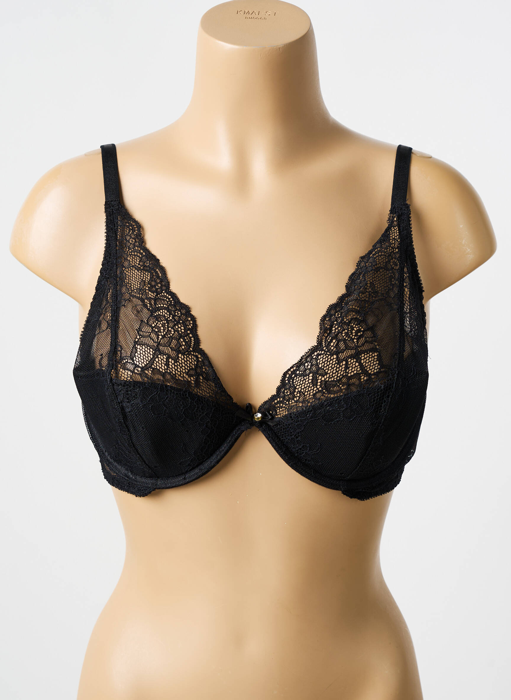 Liemenėlė lengva ir skaidri pilnas palaikantis liemenėlės viršus juodas LINGERIE STORY moteris
