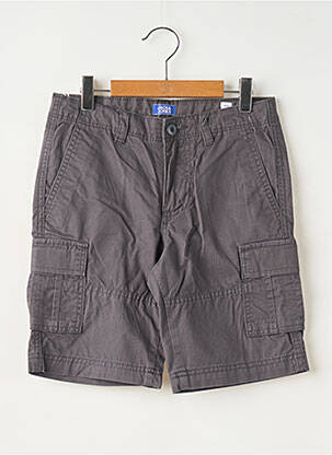 Bermudas popelinos audinys, kuris pasižymi lygiu ir tankiu paviršiumi. pilka JACK & JONES berniukas