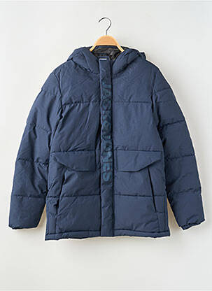 Pūkinė striukė su gobtuvu su gobtuvu mėlyna JACK & JONES berniukas