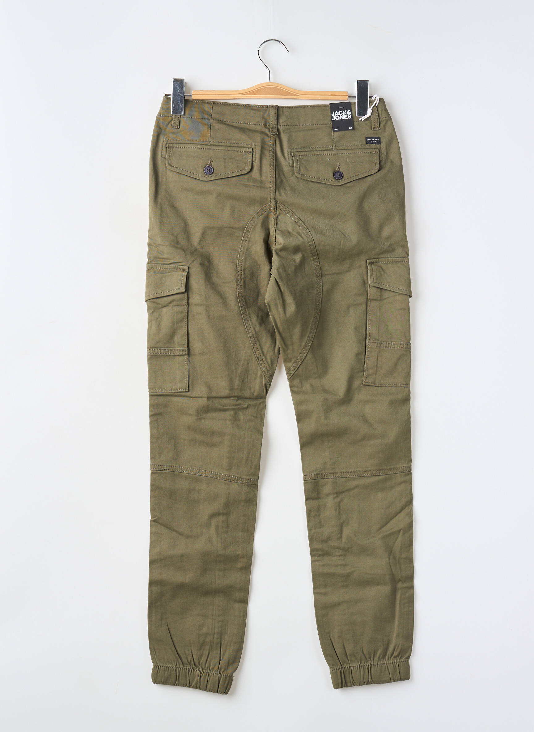 Kargo kelnė tiesi kirpimas žalias JACK & JONES berniukas