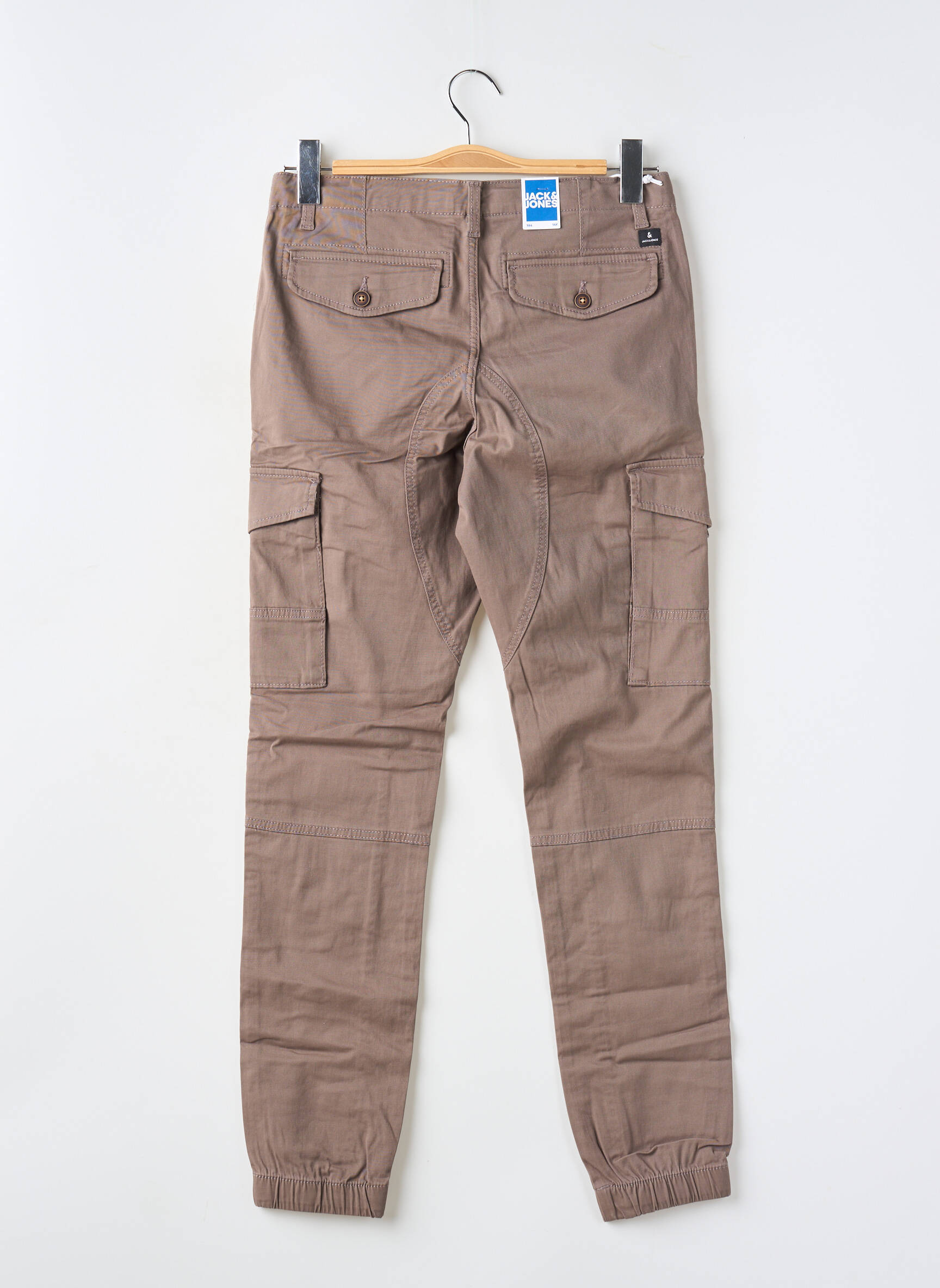 Kargo kelnė tiesi kirpimas rudas JACK & JONES berniukas