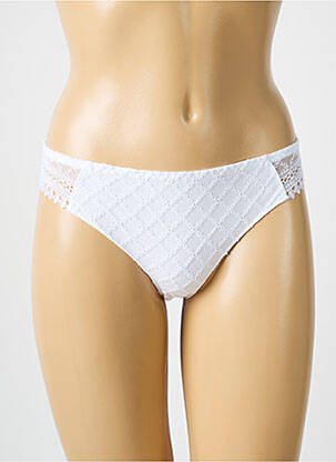 Tanga tamprumas baltas LOUISA BRACQ moteris