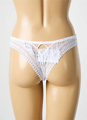 Tanga tamprumas baltas LOUISA BRACQ moteris