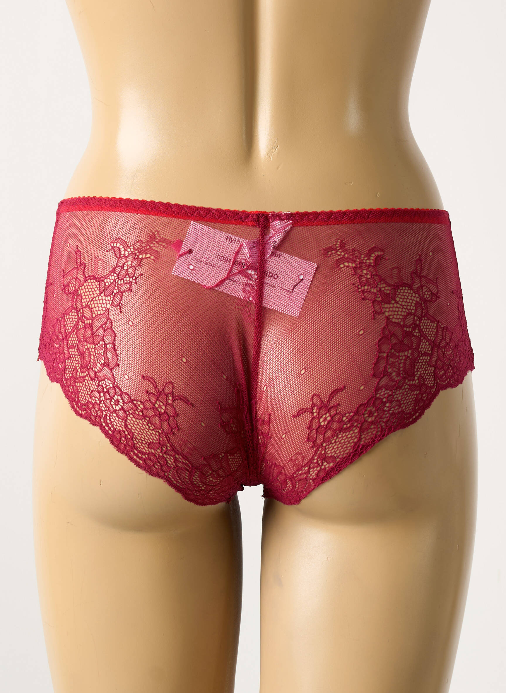 Šortukas siuvinėjimas raudona LINGERIE STORY moteris
