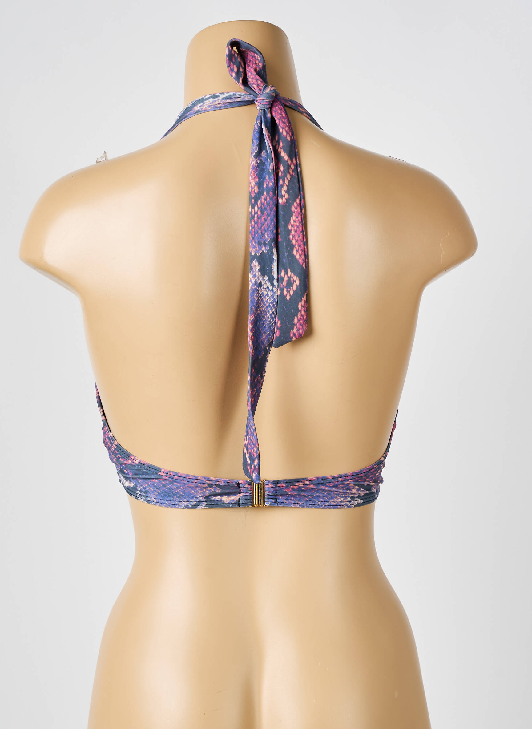 Maudymosi viršūnė tamprumas liemenėlė su išimamu putų paminkštinimu violetinis BIKINIS STORY moteris