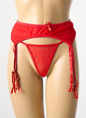 Korsetas/diržas reguliuojamos elastinės petnešos raudona LINGERIE STORY moteris