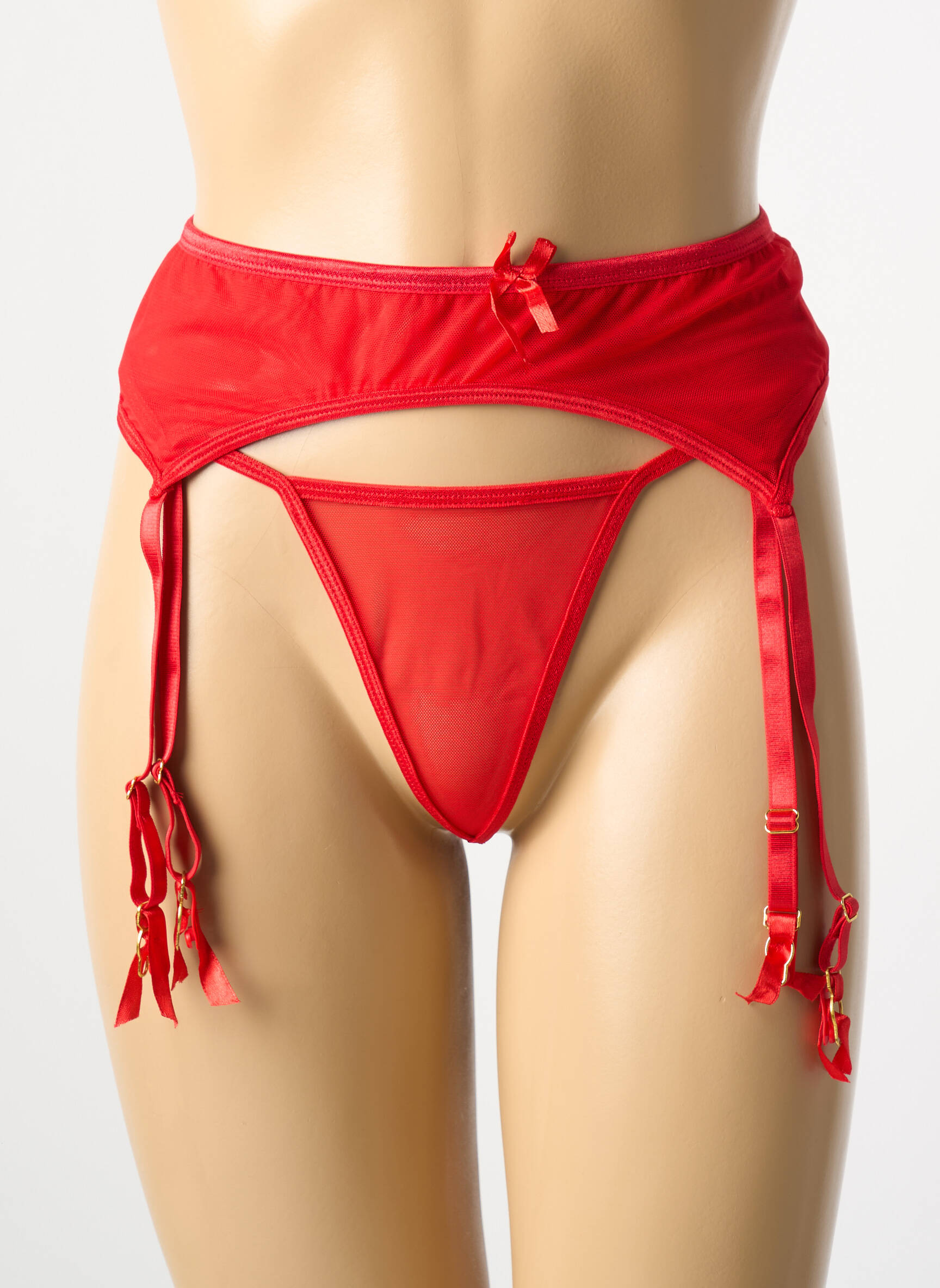 Korsetas/diržas reguliuojamos elastinės petnešos raudona LINGERIE STORY moteris