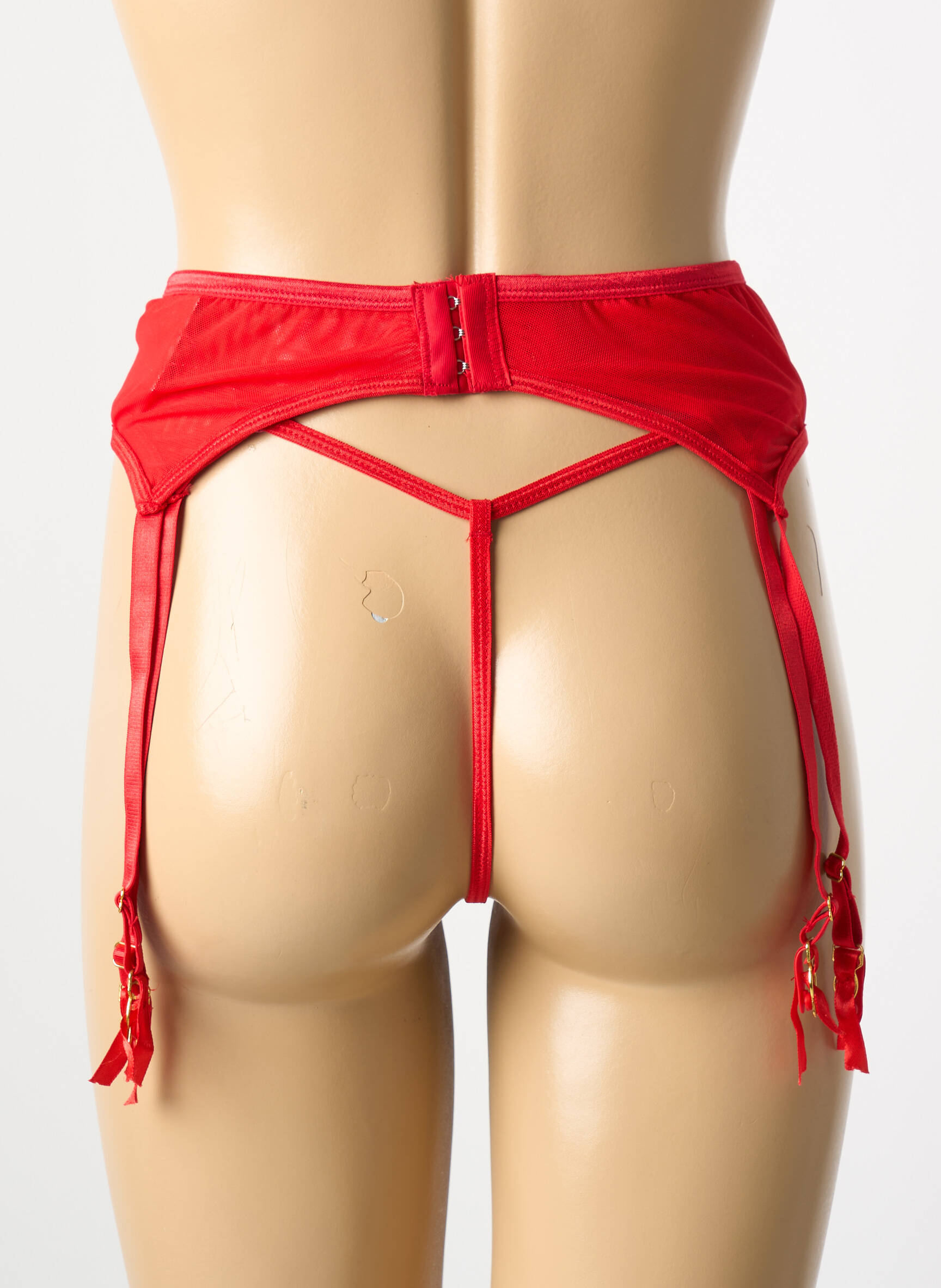 Korsetas/diržas reguliuojamos elastinės petnešos raudona LINGERIE STORY moteris