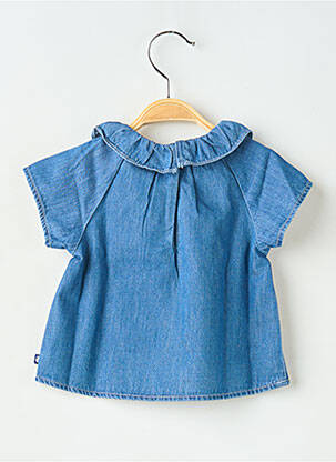 Bluzonai trumpas rankovės trumpas rankovės mėlyna PETIT BATEAU mergina