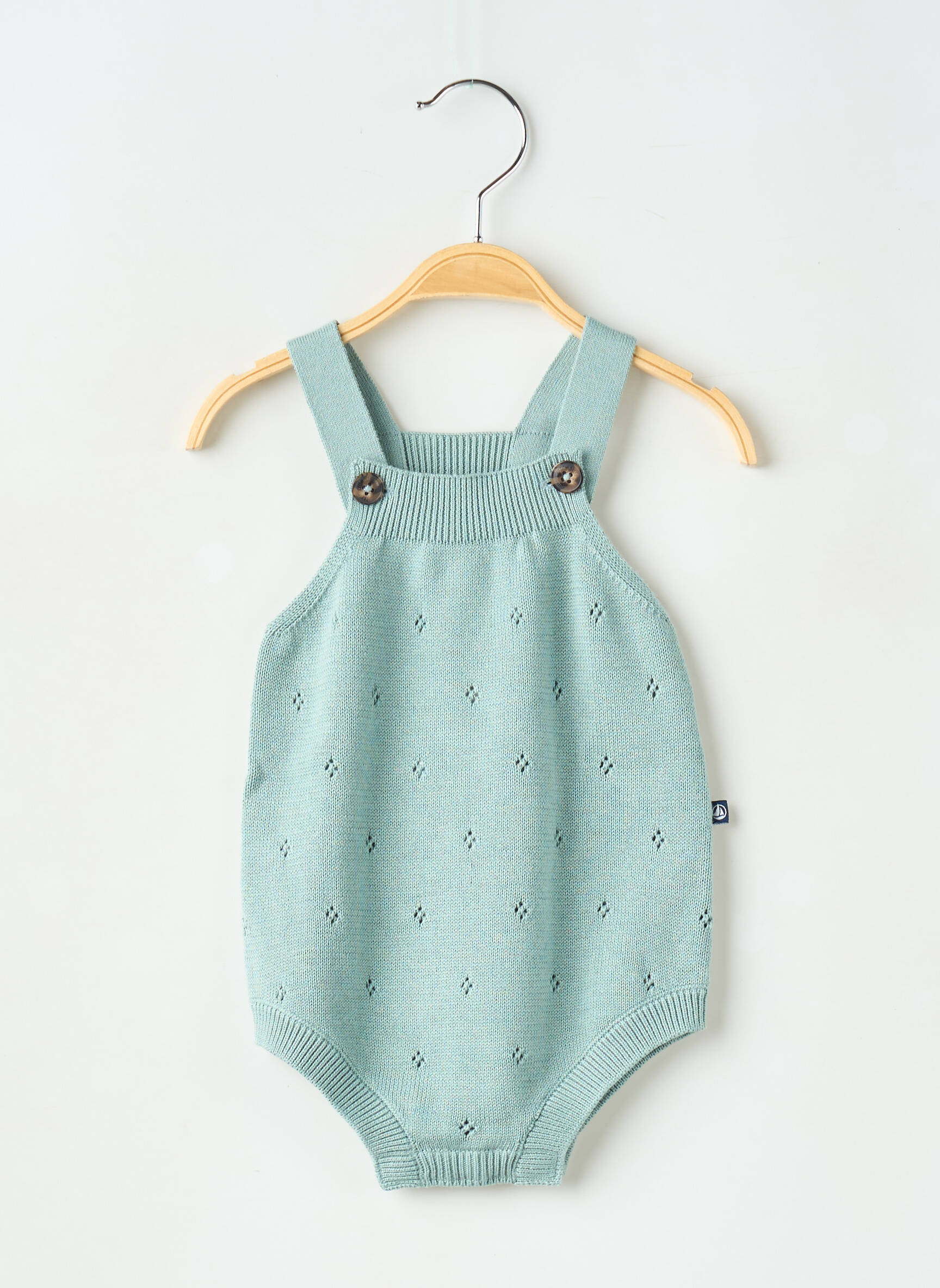 Kombinezonas spaudžiama kirkšnyje užtrauktukas žalias PETIT BATEAU vaikas