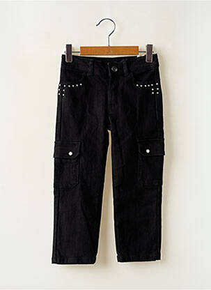 Lieknos kelnės uždarymas su užtrauktuku po mygtuku uždengimu juodas IKKS mergina