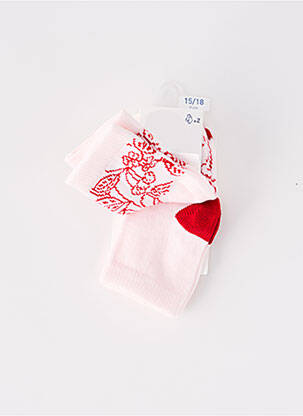 Kojinės fantazijos raštas raudona PETIT BATEAU mergina