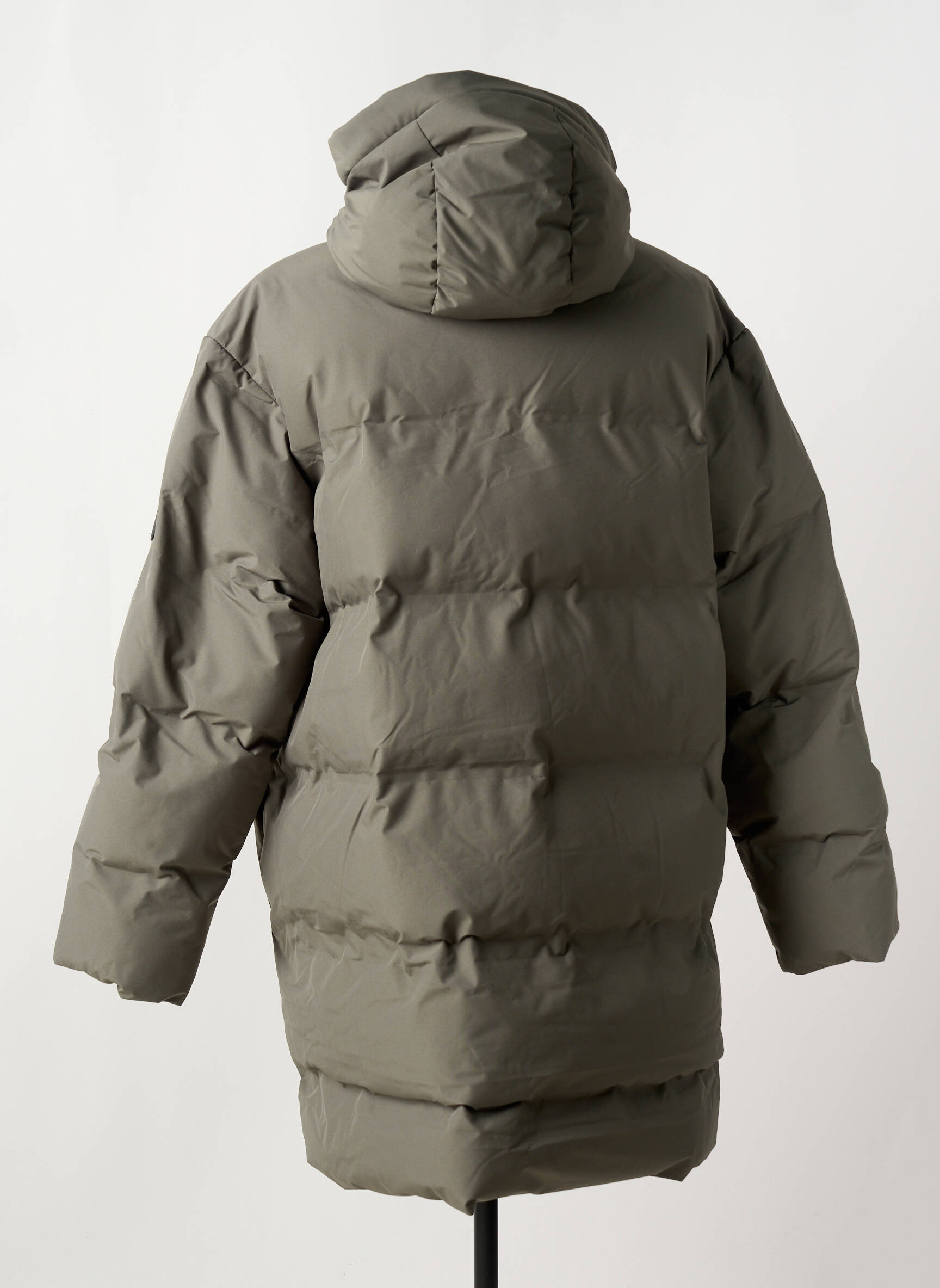 Pūkinė striukė ilgos rankovės su gobtuvu žalias JACK & JONES vyras