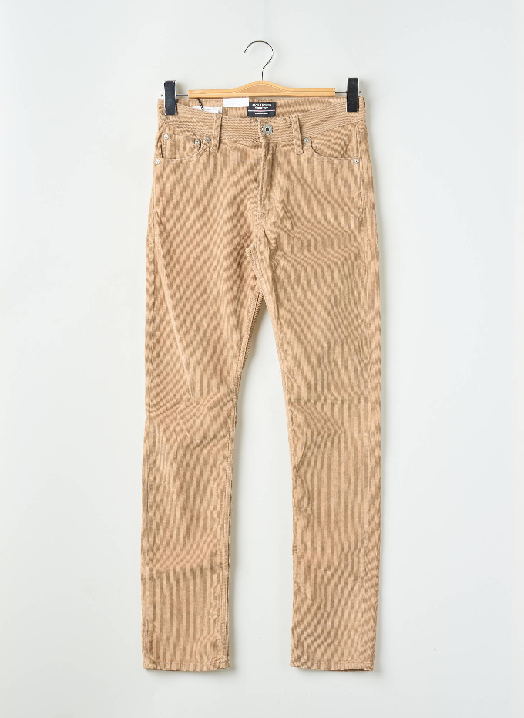 Lieknos kelnės aksomo audimas normala dydis rudas JACK & JONES vyras
