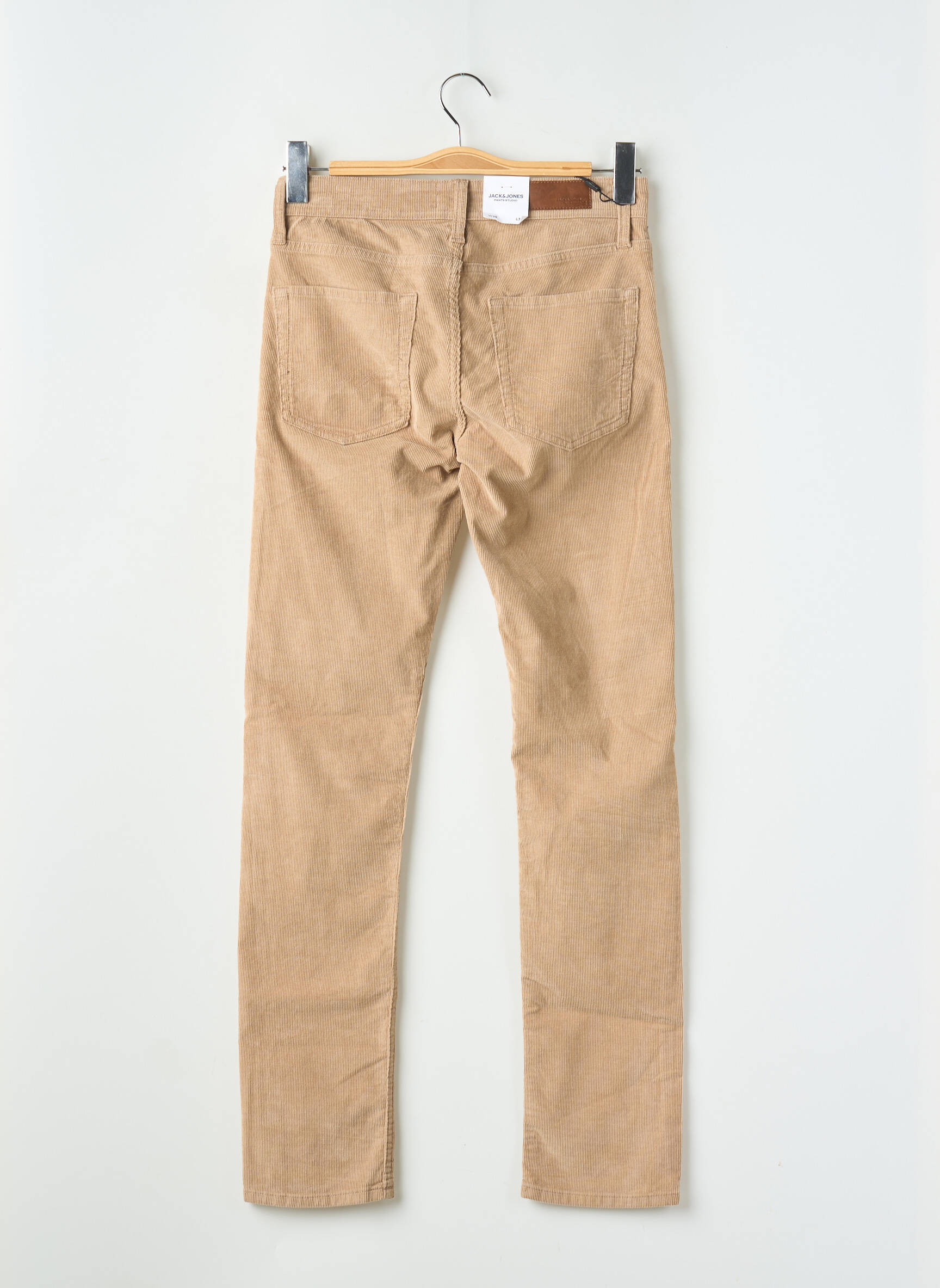 Lieknos kelnės aksomo audimas normala dydis rudas JACK & JONES vyras