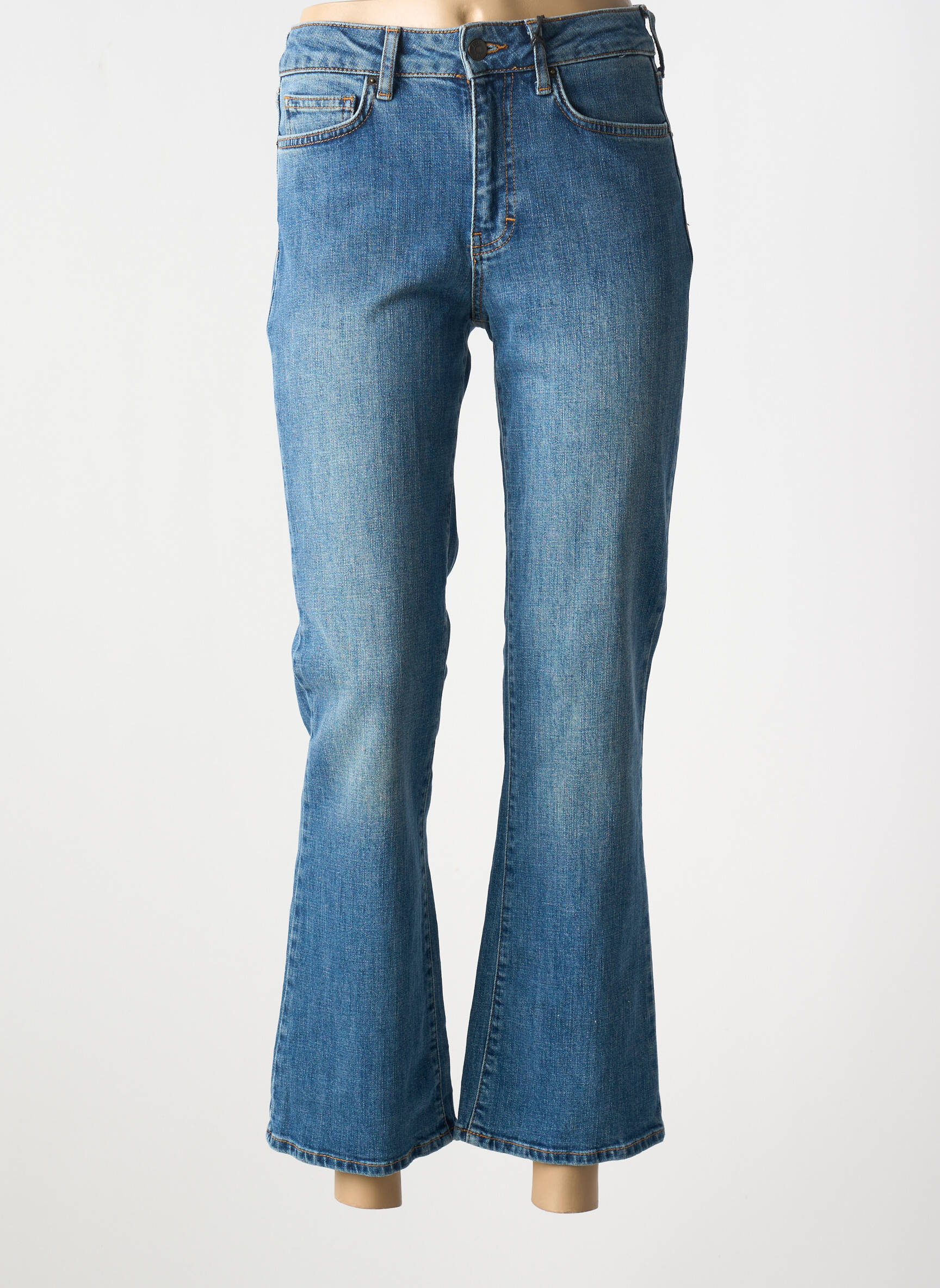Bootcut džinsai normala dydis normala dydis mėlyna FIVE moteris