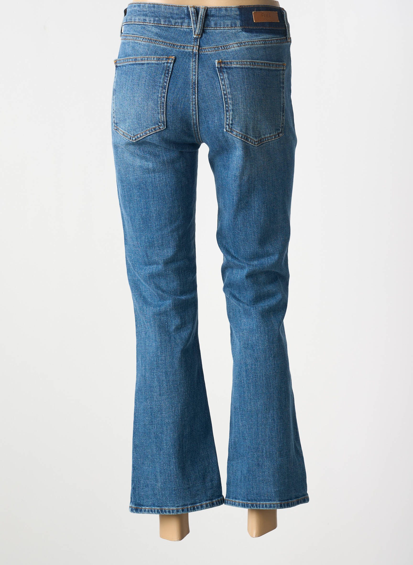 Bootcut džinsai normala dydis normala dydis mėlyna FIVE moteris