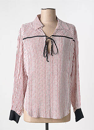 Bluzonai mygtukais užsegami rankogaliai su plyšiu ilgos rankovės baltas 8PM moteris