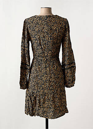 Pusilgių suknelė fantazijos raštas ilgos rankovės juodas GARCIA moteris