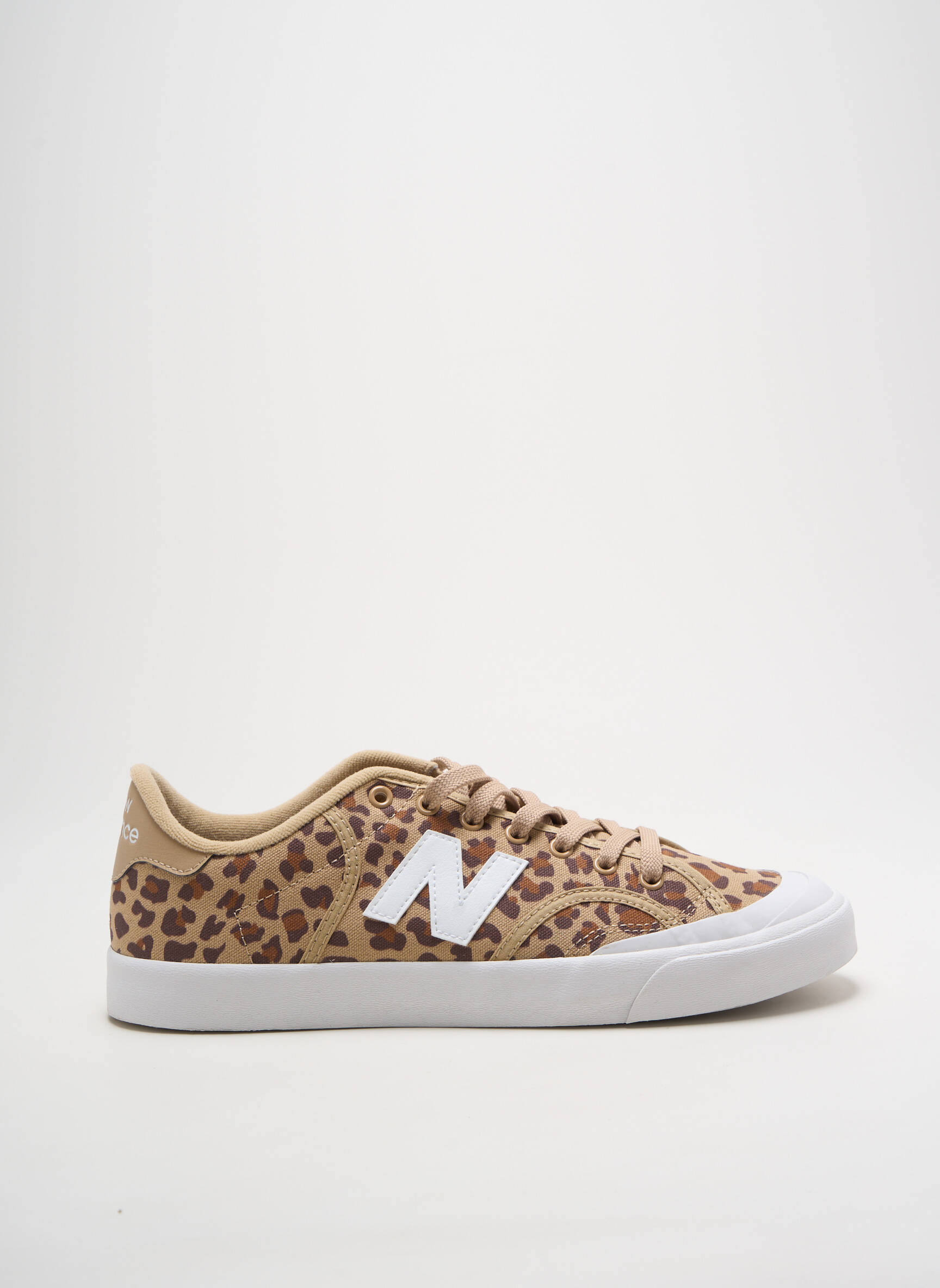 Bėgimo bateliai apvalus mygtukas plokščias kulnas iki 3 cm bežinis NEW BALANCE moteris