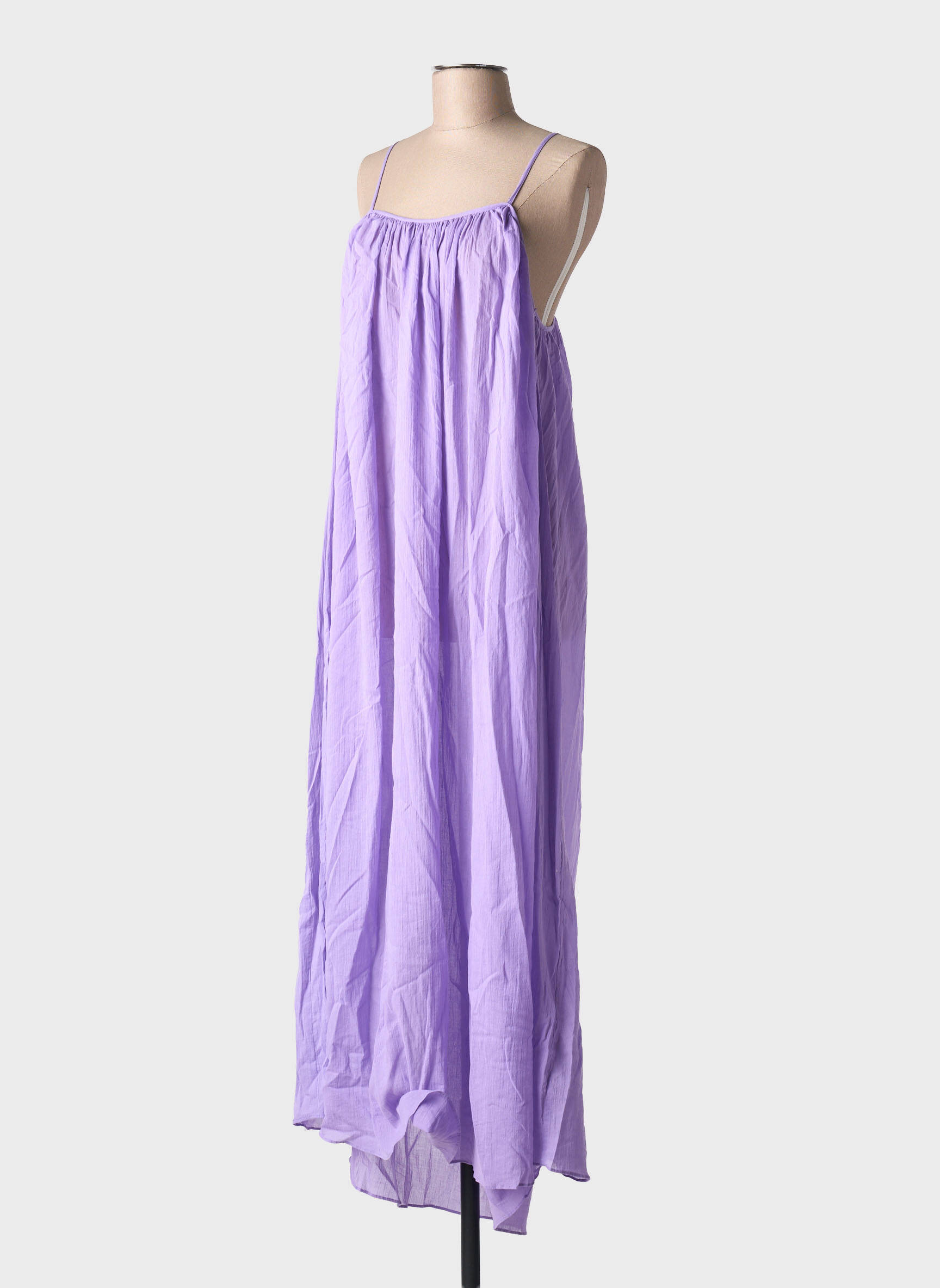 Ilga suknelė be rankų be rankų violetinis LOVE STORIES moteris
