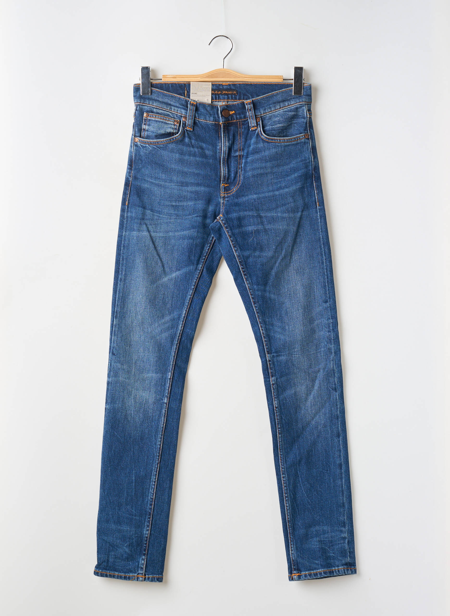 Lieknos džinsai bio normala dydis mėlyna NUDIE JEANS CO vyras