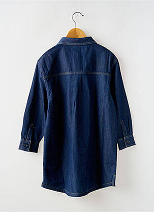 Pusilgių suknelė ilgos rankovės mėlyna PETIT BATEAU mergina