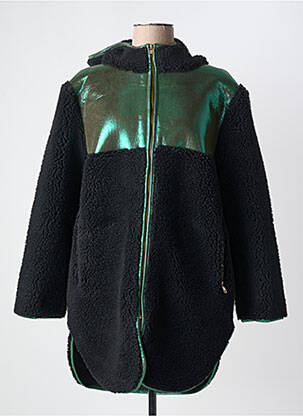Ilgas paltas tiesi kirpimas be gobtuvų juodas WILD moteris