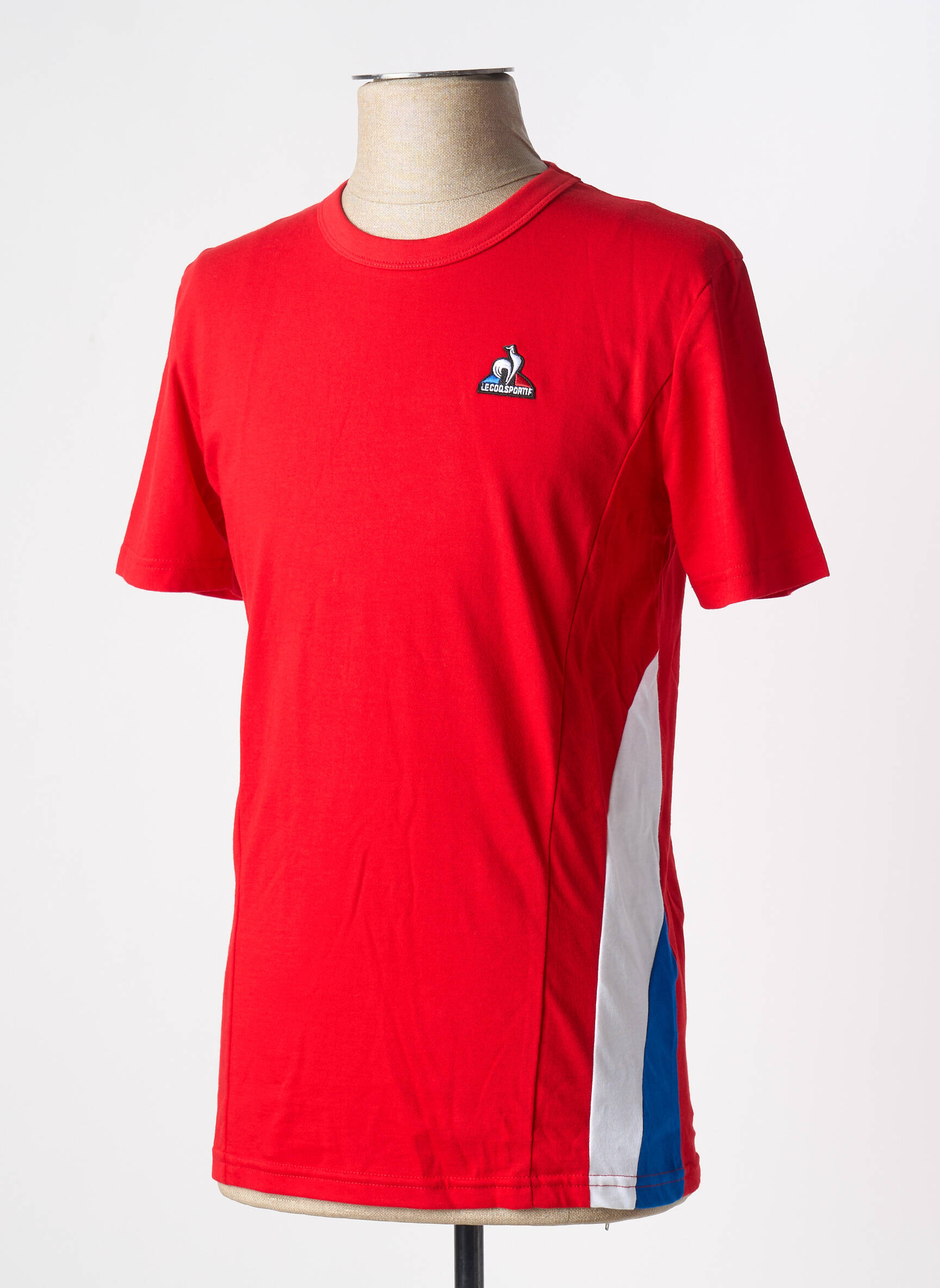 T-marškinys siuvinėjimas trumpas rankovės raudona LE COQ SPORTIF vyras
