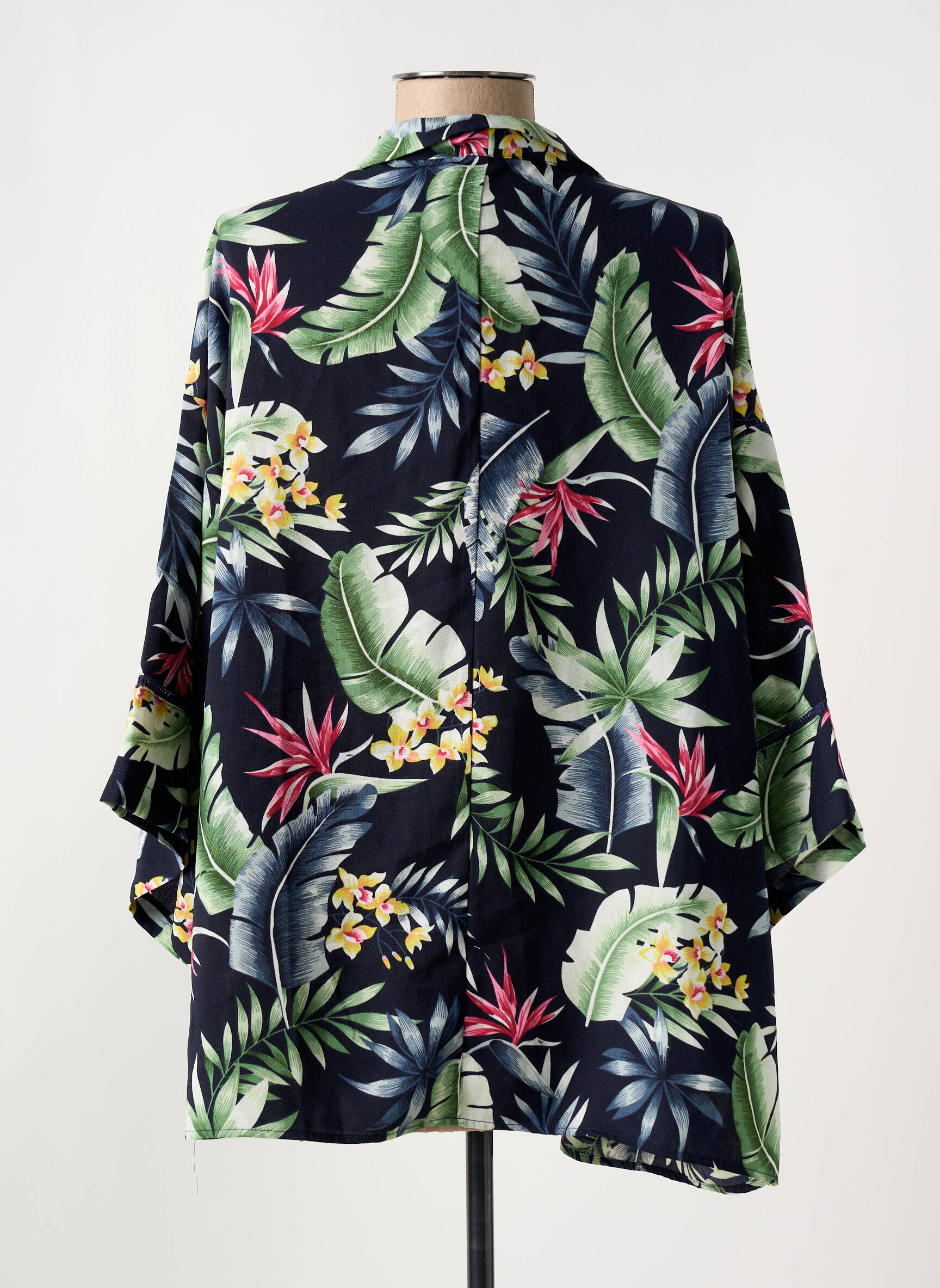 Kimono striukė col v mėlyna SMASHED LEMON moteris