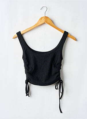 Viršūnė tamprumas plonos dirželiai juodas PULL & BEAR moteris