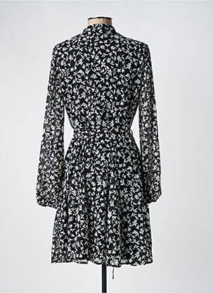 Pusilgių suknelė gėlių raštas ilgos rankovės juodas VERO MODA moteris
