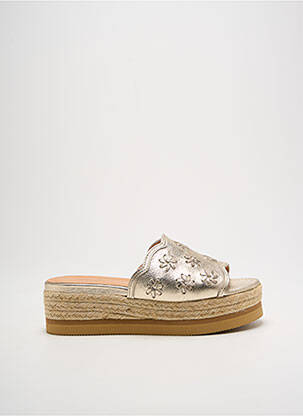 Mule/sabotai lygus audinys kulnas nuo 4 iki 6 cm auksas MINKA DESIGN moteris