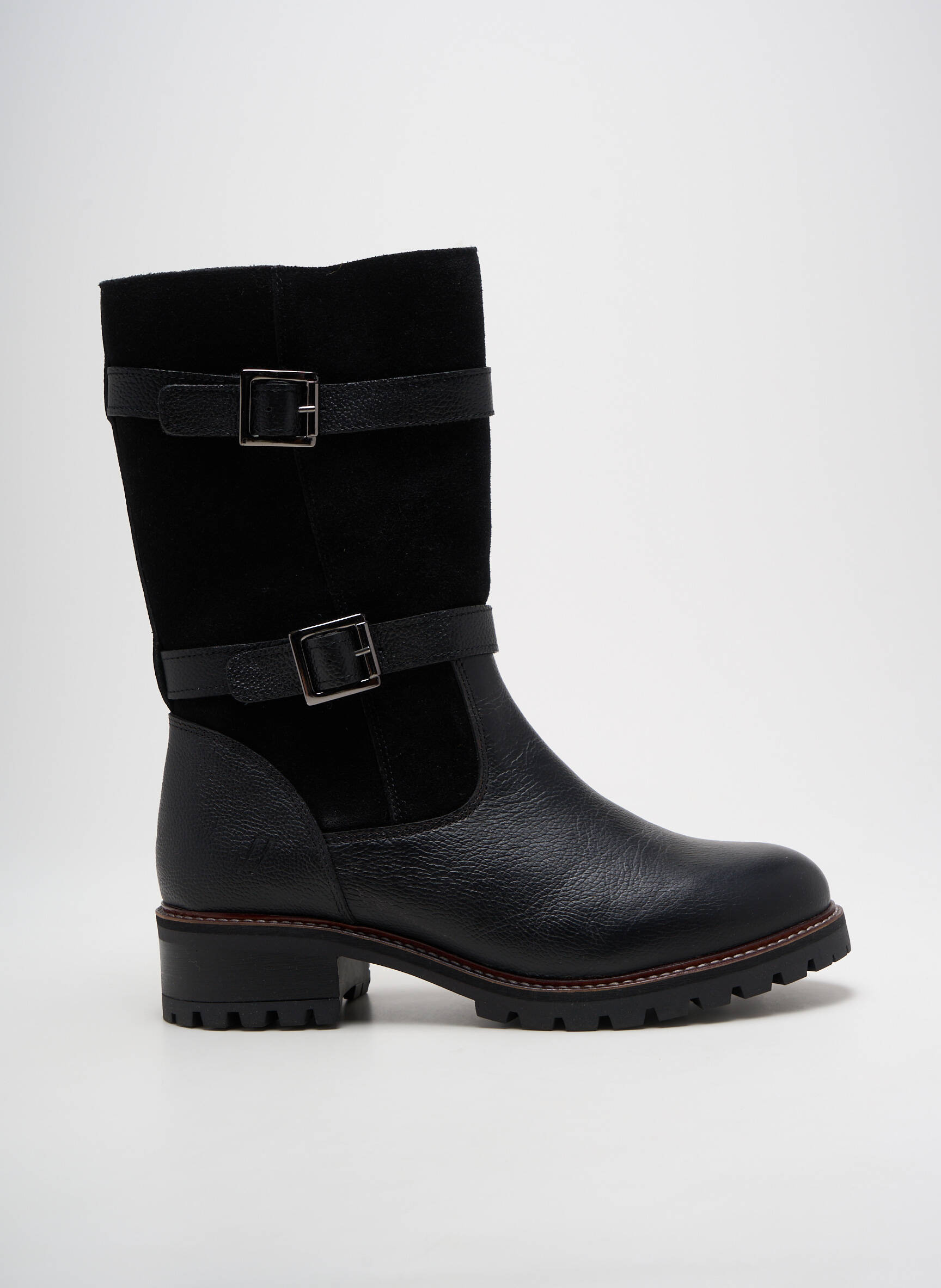 Batai/botai pamušalas kulnas nuo 4 iki 6 cm juodas HOOPER SHOES moteris