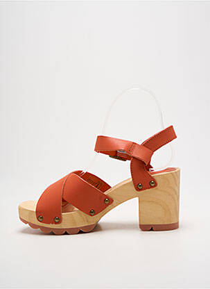 Sandalai/nu pėdos lygus medžiaga kulnas nuo 7 iki 9 cm oranžinė KICKERS moteris