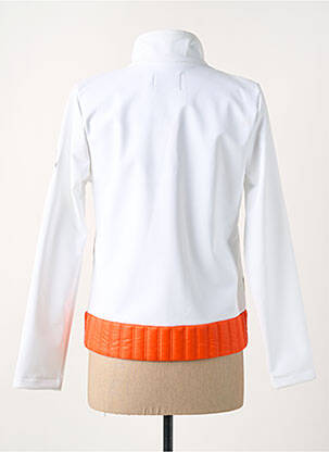 Pūkinė striukė kišenės be gobtuvų oranžinė SKIDRESS moteris