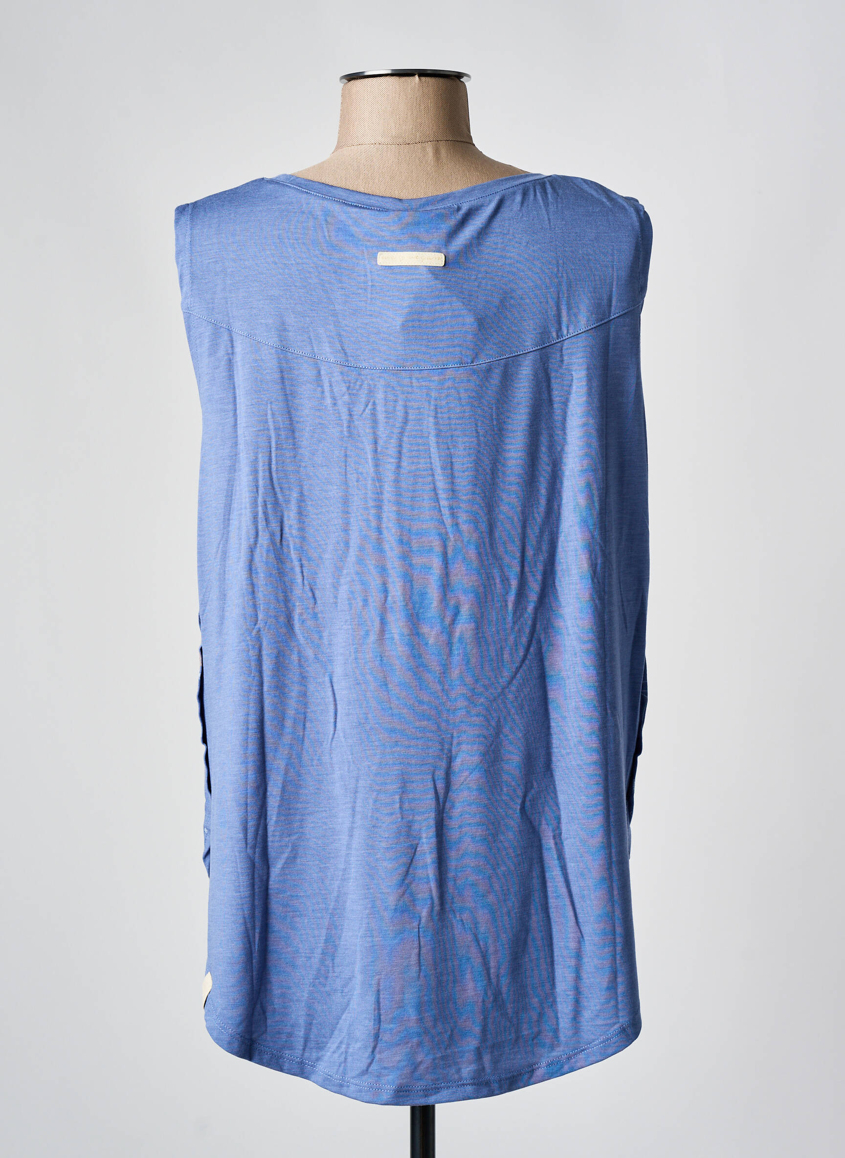 Marškiniai be rankovių tamprumas be rankų mėlyna RAGWEAR moteris