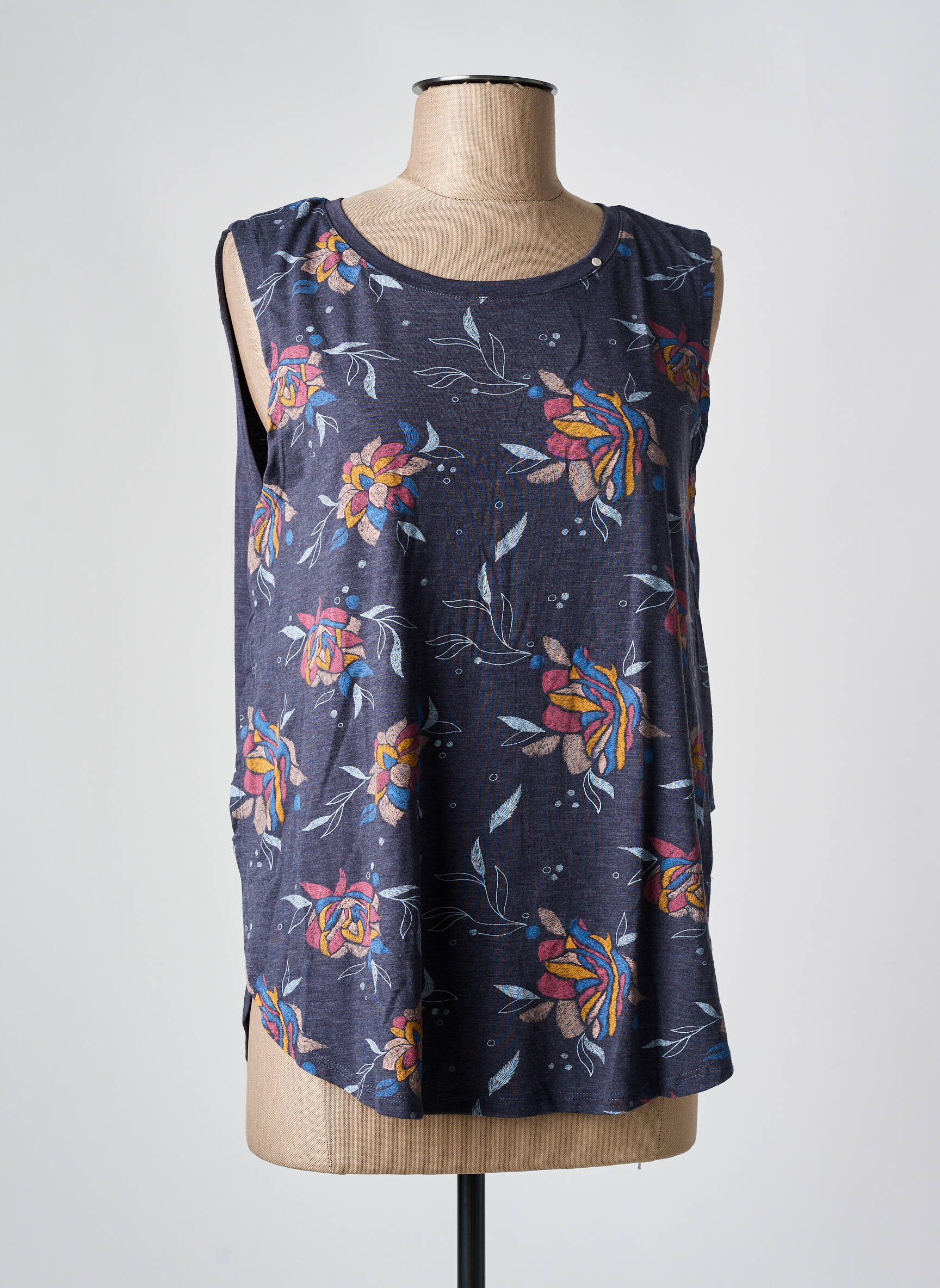 Marškiniai be rankovių tamprumas be rankų tamsiai mėlyna RAGWEAR moteris