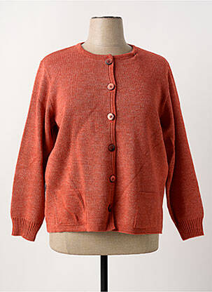 Ilgų rankovių liemenė apvalus kaklas oranžinė DUGER moteris
